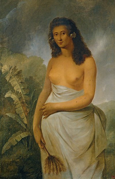 The Tahitian Princess Poedua, the Daughter of Oreo by John Webber